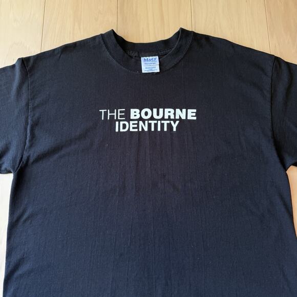 Vintage Bourne Identity Shirt XL Black Y2K Movie Promo Matt Damon Streetwear - Picture 3 of 7